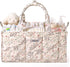 VKSAO Baby Essentials Cute Floral Diaper Caddy Organizer Portable Storage Basket with Shoulder