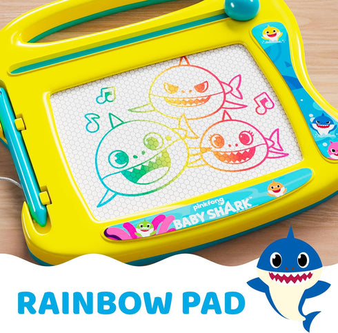 Lollipop Baby Shark Travel Magnetic Drawing Board, On The Go Drawing Board for Boys or Girls