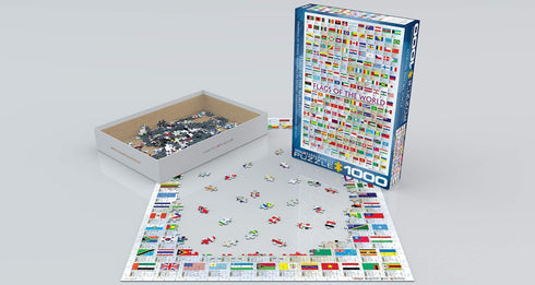 EuroGraphics Flags of The World Puzzle, 1000-Piece, Model 6000-0128