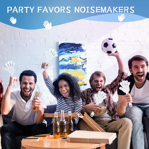 ZCYSRLQIN 36 7.5 Inch Pcs White Hand Clappers Clappers Noisemakers Noise Makers Party Favors Plastic Party Clapper