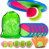 Toss and Catch Ball Set - Outdoor Games, Beach Games, Lawn Games, Gifts for Kids/Adults/Family (6 Paddles, 4 Balls)