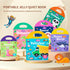 MIKNEKE 1-3 2-4 2 3 4 Jelly Reusable Sticker Books for Toddlers Years, Portable Travel Toys Sticker Activity Book