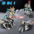 QHECTTY 6-14, 3in1 646 Set STEM Building Toys for Kids Remote & APP Controlled STEM Dinosaur Motorcycle Robot Building