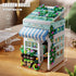 TYCOLE Set 1077 8-12 Flower House Building with LED Lights, PCS City Greenhouse Building Block Toy, Garden House