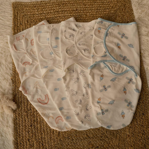 3 Pack 0-3 GLLQUEN BABY Newborn Swaddle - Baby Swaddle Months for Baby Boys and Grils, Adjustable Sleep Sack