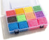 Special Supplies Fun Foam Modeling Foam Beads Play Kit, 12 Blocks Educational Clay for Arts Crafts, Reusable Container