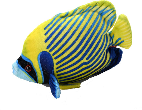 Wild Republic Coral Reef, Emperor Angelfish, Stuffed Animal, 6 inches, Gift for Kids, Plush Toy, Fill is Spun Recycled Water Bottles