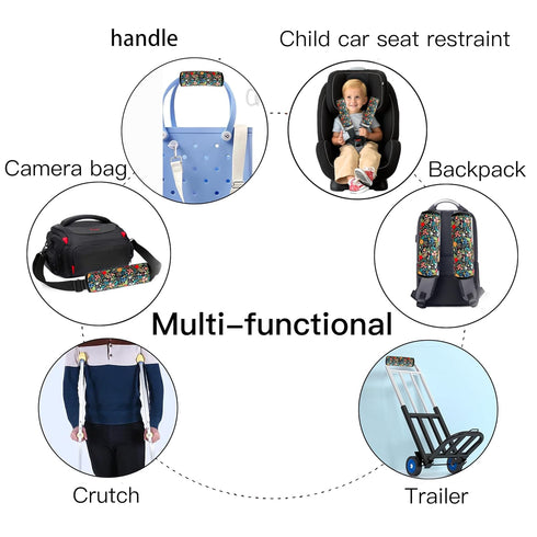 VegaPunkLab 2 Pack Backpacks, Seat Straps Shoulder Pads for Kids - Seat Belt Cover Pad, Perfect for Car Booster Seats