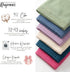 Kryvoxc Set, Personalized Baby Blanket with Name, Cotton Receiving Swaddle Blanket and Beanie Customized Baby Blankets