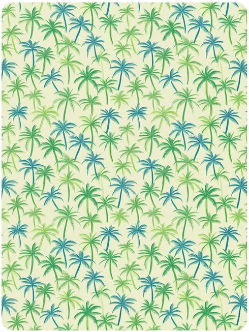 miaozhen Summer 1 Pack 52x28 Cotton Baby Crib Sheets Soft Green Palm Trees Toddler Mattress Sheet for Nursery Decor