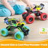 6.3 Inch 3 4 5 6 7 Sets 2 Pack Monster Truck Toys for Boys Years Old, Pull Back Friction Powered Truck Vehicles Play