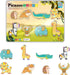 PicassoTiles 8pc Magnet Building Blocks, Safari Animal Magnetized Action Figures, Educational Learning Toyset for Ages