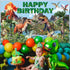 Dinosaur Birthday Decorations, Dino Happy Birthday Banner, Dinosaur Themed Party Supplies for Kids, 6 x 3.6 Feet