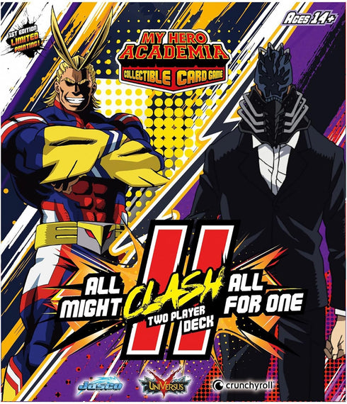 Jasco Games My Hero Academia Collectible Card Game, All Might Vs. All for One, 2 Player Decks