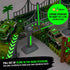 JITTERYGIT Dinosaur Jurassic Race Track Train Glow in The Dark World Toy Set - Kids Dino Racetrack Park with T-Rex &