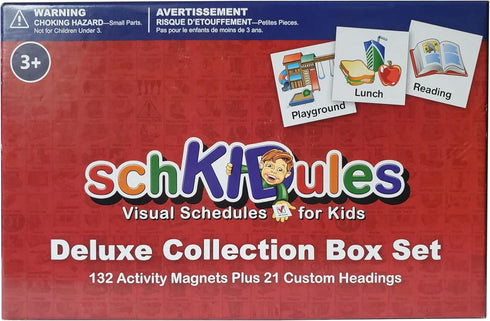 153 pc Daily Visual Schedule Magnets for Kids, Create Healthy Routines, Reminders, and Chore Charts