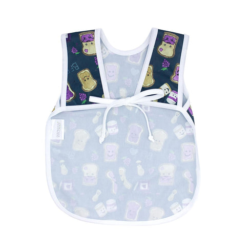 BapronBaby PBJ Pals Bapron - No Neck Tie Safer Bib for Baby & Toddler, Soft Waterproof, Machine Washable, Sz 6m-3T