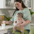 Boekee Baby Bottle Holder, Easy Hands Free Silicone Breast Pump Holder for One Handed Bottle Prep, Robins Egg, 1-Pack