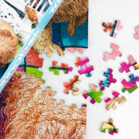 Springbok Playful Pups on Parade, 1000 Piece Puzzle for Adults and Families, Adorable Display of Puppies