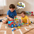 12.2" 2-4, Set 18M+ 2 3 4 5, P&C Toddler Car Transport Truck Toys for Ages Car Carrier Transporter Double-Deck Hauler