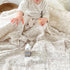 BuLuTu 4-Layer Large Baby Crib/Cradle Blanket Nursery Throw Blanket Reversible Cotton Muslin