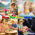 35PCS 4-8, Set 3-5, Princess Magnetic Building Blocks Travel Toys - Magnet Cubes for Kids Ages STEM Learning Toys