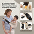 Lujifo Baby Sling Carrier for Toddler, Houndstooth Baby Carrier Sling, Premium Cotton Linen Adjustable in Both Front