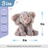 9'' Hopearl Adorable Plush Calf Elephant Toy Floppy Elephish Ultra Soft Stuffed Animal for Boys Girls Kids Toddlers
