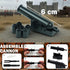 MALEKO Money Pirate Ship Treasure Accessories, Bank Dollars Cannon Crystals Gems Coins Gold Bar Silver Map Cash Chest