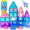 Soyee Magnetic Tiles Toddler Toys Travel Essential Games Magnet Building Blocks STEM
