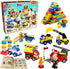 Building Blocks Car Set for Kids, 171 Pieces for Toddlers 2-5, Classic Large Building Bricks, Educational Toys