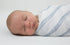 Set 3, 46x46 inches Amazing Baby Cotton Muslin Swaddle Blankets, of Watercolor Brushstrokes, Denim, XLarge