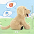 Dog Stuffed Animal Large Puppy Plush Golden Retriever Hugging Pillow for Kids Girlfriend Dogs, Gift for Birthday Christmas Valentine's Day Halloween(Light Brown, 15")