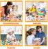 Funpynani 80pcs Set Playset Pretend Play Kitchen for Toddlers, Kids Cookware