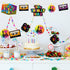 24 Pieces 80's Retro Decorations, 1980's Centerpiece Sticks for Baby Shower or Birthday Party
