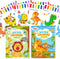 2 Pack Water Coloring Books for Toddlers, Mess Free Painting Set for Kids 3-6, Dinosaur & Animals Art Supplies for Gifts