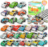 Toy Cars for Kids Ages 4-8, 30Pcs Pull Back Cars Playset with Storage Bags, Race Car Party Favors for Toddler Boys