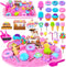 Sensory Bin, Ice Cream Play Sand Set with Magic Sand Toy for