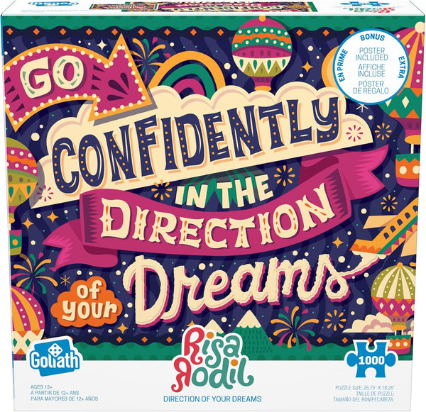 Goliath Risa Rodil: Direction of Your Dreams - 1000-Piece Puzzle with Poster, Completed Size 26.75 x 18.26 Inches