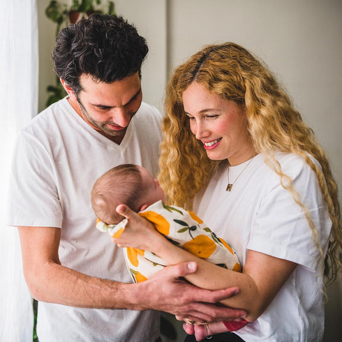 3-Pack San Francisco Baby Muslin Swaddle Blankets, - Soft Bamboo Rayon and Cotton Receiving Blankets for Boys & Girls