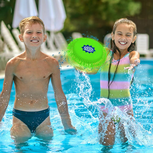 ArtCreativity Splash Water Flying Disc Toys, Set of 3, Water Splashing Frisbee for Kids, Backyard Summer Toys