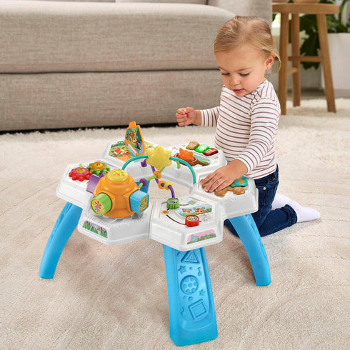Interactive VTech Buzz and Learn Activity Table - Blue with Seven Play Zones