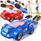 NIPLOOOW Rocket Toy Car Launcher, 2 Race Car and 6 Foam Rockets, Outdoor