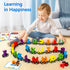 Helsort 27 Set, 42 1 3-7 PCS Magnetic Wooden Alphabet Train ABC Learning Toy with Flash Cards, Engine and Storage Bag