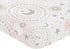 Sweet Jojo Designs Star and Moon Girl Baby Fitted Crib Sheet - Blush Pink Gold and Grey Celestial Sky for Standard