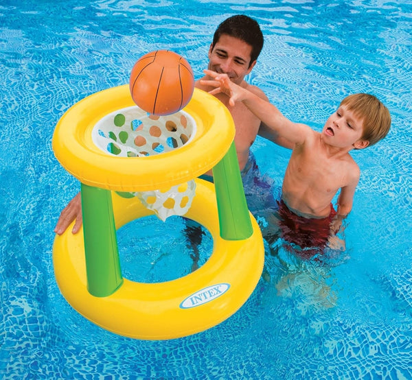 Intex Floating Hoops 3, Inflatable Pool Hoop & Basketball