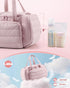 S1 S2, Marscamd Quilted Breast Pump Bag Compatible with Spectra and Pumping Bag with Cooler Compartment and a Drying