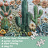 PICKFORU Puzzle1000 Cactus Puzzle for Adults, Unique Succulent Flower Plant Puzzle, Floral Nature Art Pieces