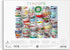 Galison Teacups Julie Seabrook Ream 1000 Piece Puzzle, Vibrant Teacups Design