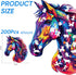Horse Wooden Jigsaw Puzzles for Adults, 200 Pcs Beautiful Wooden Puzzle with Box, Family Game Birthday Gifts (10.8 *